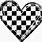 Checkered Flag Heart SVG