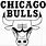 Chicago Bulls Logo Black and White