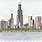 Chicago City Skyline Drawing