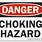 Choking Hazard Sign