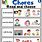 Chores Worksheet for Kids