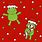 Christmas Frog Background