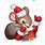 Christmas Mouse Clip Art