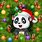 Christmas Panda Bear