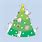 Christmas Tree Cat Cartoon