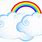 Clip Art Rainbow and Clouds