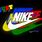 Colorful Nike Logo