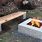 Concrete Fire Pit Bench