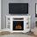 Corner Electric Fireplace with Mantel