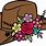 Cowboy Hat with Flowers