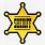 Cowboy Sheriff Badge Clip Art