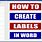 Create Custom Labels