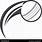 Cricket Ball Logo Vector