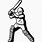 Cricketer Outline