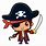 Cute Cartoon Pirate
