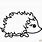 Cute Hedgehog Outline