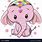 Cute Pink Elephant