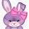 Cute Purple Bunny Clip Art