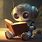 Cute Read Book Robot