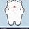 Cute White Bear Cartoon