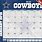 Dallas Cowboys Desk Calendar