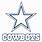 Dallas Cowboys Star Logo Outline