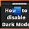 Dark Mode Off