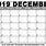 December 29 2019 Calendar