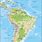 Detailed Map of South America