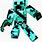 Diamond Creeper Minecraft Skin