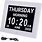 Digital Calendar Day Clock