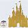 Disney Castle Gold