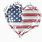 Distressed American Flag Heart