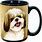 Dog with Coffee Cup