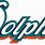 Dolphins Word Logo