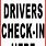 Driver Check in Here Sign