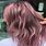 Dusty Dark Pink Hair Color