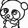 Easy Cute Panda Coloring Pages