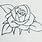 Easy Sketch of Rose