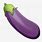Eggplant and Water Emoji