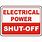 Electrical Shut Off Sign