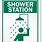 Emergency Shower Station Sign