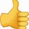Emoji with Thumbs Up Transparent