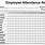 Employee Attendance Tracker Clip Art