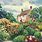 English Cottage Garden Painting