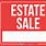Estate Sale Signs Free Printable