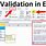 Excel Validation