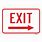 Exit Traffic Sign