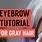 Eyebrow Color for Grey Hair