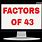 Factors of 43